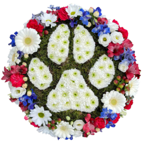 corona flores funeral mascota perro